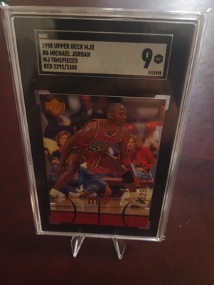 1998 Upper Deck mjx Michael Jordan #6 Mj Timepieces Red /2300 SGC 9 🔥🔥🔥