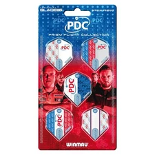 Winmau PDC Prism Darts Flight Collection - 5 sets per card (15 dart flights in t