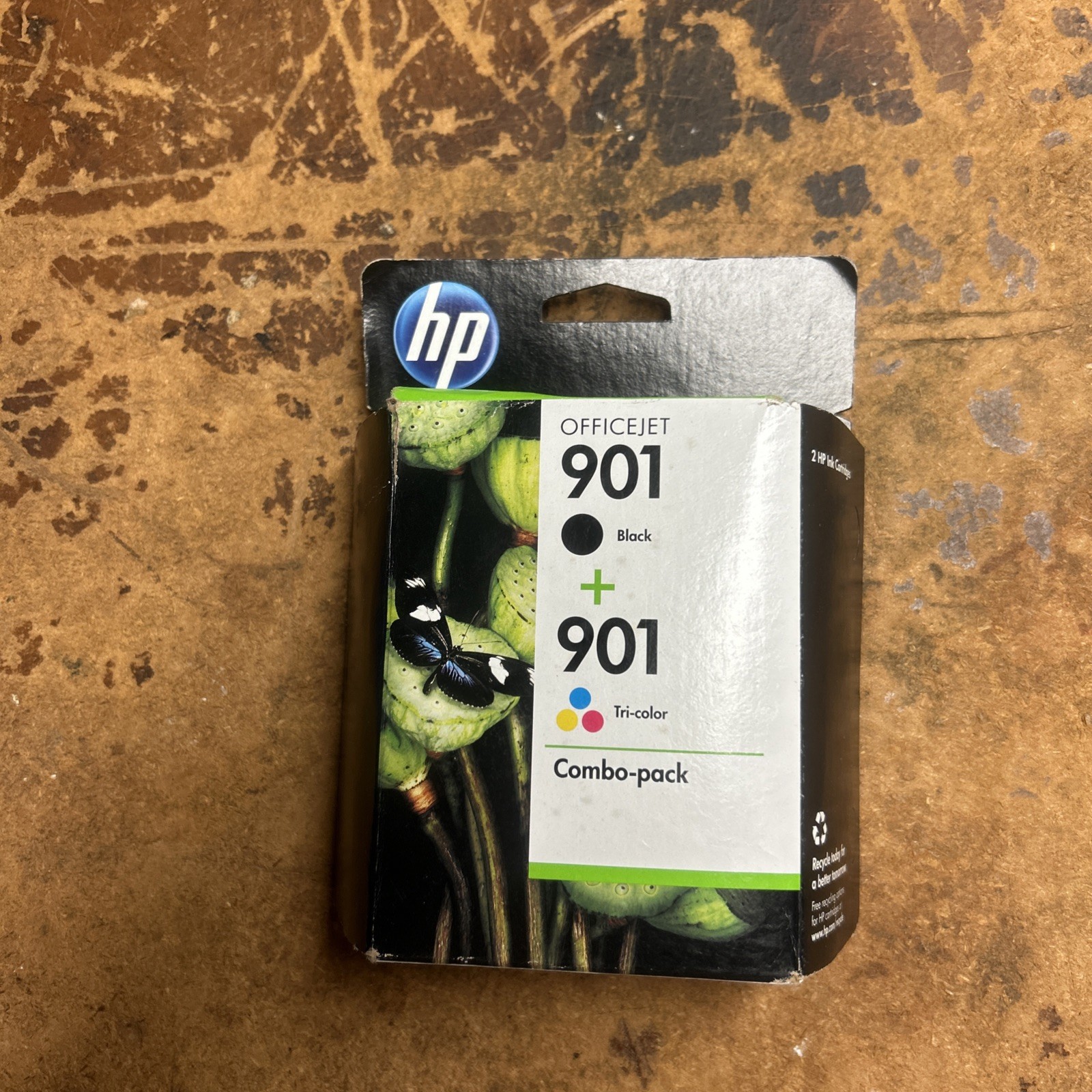 HP 901 Black & Tri-color Ink Cartridge 2-Pack CN069FN-image