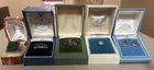 Sterling Silver Ring Lot Vintage Art Deco Bakelite Box Gold Filled Earrings More