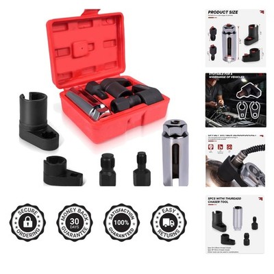 Compact 5PCS Automotive Oxygen Sensor Tool Kit - Durable & Lightweight Design