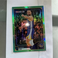 Topps 2024-25 NBA Hoops Green Foil Stephen Curry Golden State Warriors #141