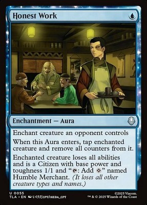 x4 Honest Work - Foil U MTG Avatar: The Last Airbender M/NM, English