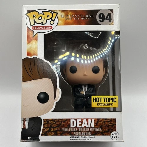 Funko Pop! Supernatural Dean #95 FBI Disguise Hot Topic(read desc.)W/Protector