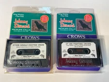 Johnny Stewart Single Excited & Fighting Crow Calls 2 Cassettes (CT205, CT208)