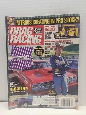  DRAG RACING MONTHLY magazine  dec.1996,YOUNG GUNS,new faces in Drag Racing  B10