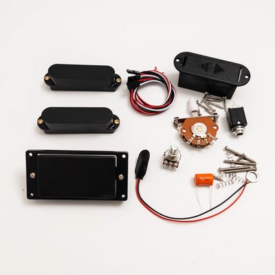 Black SSH Electric Guitar Active Humbucker Pickups with Wiring for ST Guitar