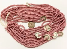 1200 VINTAGE CZECHOSLOVAKIAN GLASS DUSTY ROSE 4mm. SMOOTH ROUND CZECH BEADS 4717