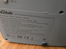 Vivitek projector model D757WT - Great condition w/ ceiling mount