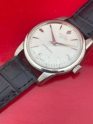 Vintage Enicar Ultrasonic 21J white dial swiss made Men's watch