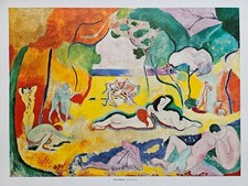 Henry Matisse "Gioia di vivere, 1905" Sul retro, copyright, titolo e descrizione