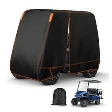 Golf Cart Cover 4 Passenger, Heavy Duty 420D Fit for 2 2/4 Passenger Cart