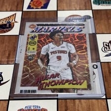 2023  NBA Hoops Premium Ausar Thompson Net Marvels RC SSP Detroit Pistons