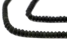 Dark Green Jade Saucer Beads 3-4mm Afghanistan Gemstone 15 Inch Strand