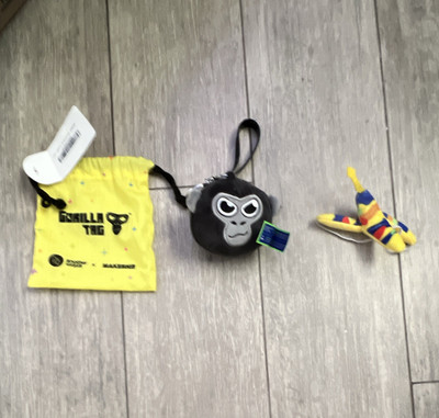 Gorilla Tag Monke Plush Keychain w/ Tag, Limited Edition, Black