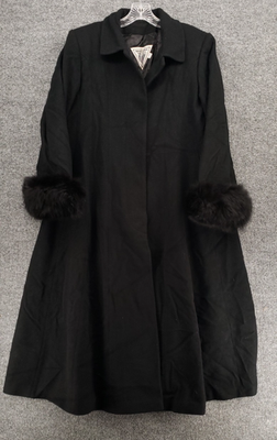 VINTAGE J Percy Marvin Richards Jacket Womens 6 Black Lambswool