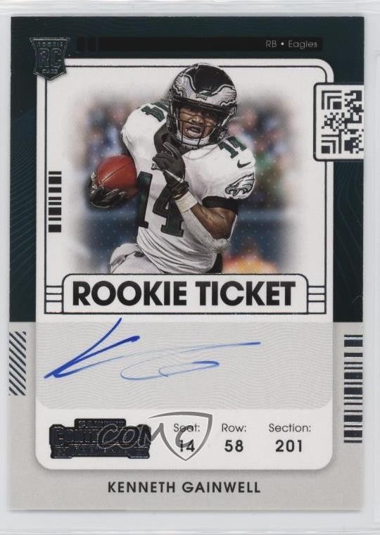 2021 Panini Contenders Rookie Ticket RPS Kenneth Gainwell #139 Auto 1fa4