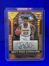 trayce jackson davis RC  Auto Prizm Orange Redemption Draft 14/49 Rookie