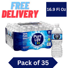 Pure Life Purified Water, 16.9 fl oz, 35 Pack Plastic Bottles