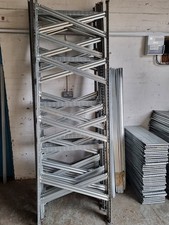 Metalsistem Galvanised Racking/Shelving 9 Bays: 2.5M H x 0.8M W, 46 Shelf Beams