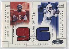 2002 Fleer Hot Prospects 365/375 Keyshawn Johnson Marvin Harrison #KJ-MH HOF 6o3