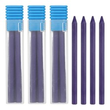 16Pcs 5.6mm 2B Carpenter Pencil Refill, Solid Dry Pencil Refill, Purple