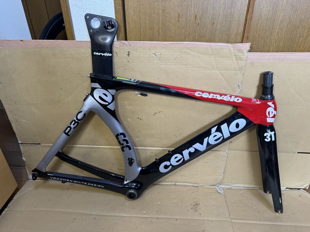 Cervelo P3C TT Bike Carbon Frame Set Full Carbon Size 49cm From