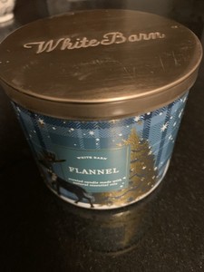 Bath & Body Works Flannel 3-Wick Candle Lightly Used