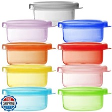 Youngever 9 Sets Baby Food Storage, Plastic Baby Food Containers 2 Ounce 