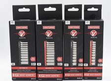 Craftsman V-series 14in Drive Sae And Mm 6pt Socket Sets Shallow And Deep. Craftsman V-series 14in Drive Sae And Mm 6pt Socket Sets Shallow And Deep.