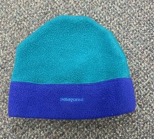 Vintage Patagonia Kids Synchilla Fleece Beanie Cap Hat Retro - Made in USA