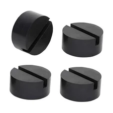 Rubber Jack Pads, Universal Heavy Duty Slotted Floor Jack Pad Adapter, 4 PCS