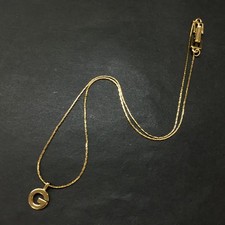 EGA GIVENCHY G Logo złoty naszyjnik wisiorek/3CD0453