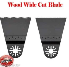 2 Wide Oscillating Multi Tool Saw Blade De  Wood Metal Cutting