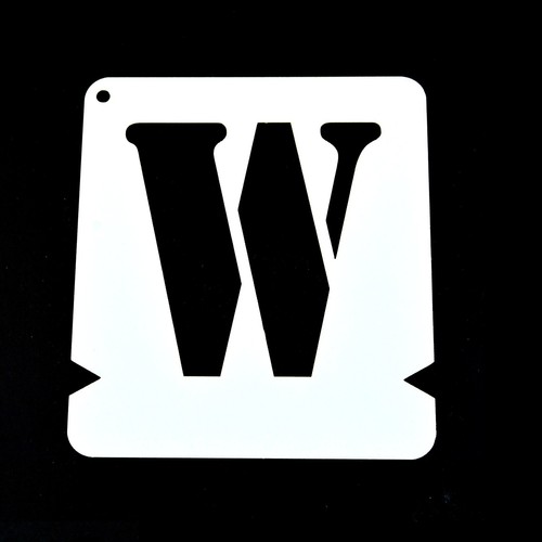 MYLAR POLYESTER STENCIL TEMPLATE. 'STENCIL FONT' SET OF A To Z 125mm To 400mm - Picture 9 of 12