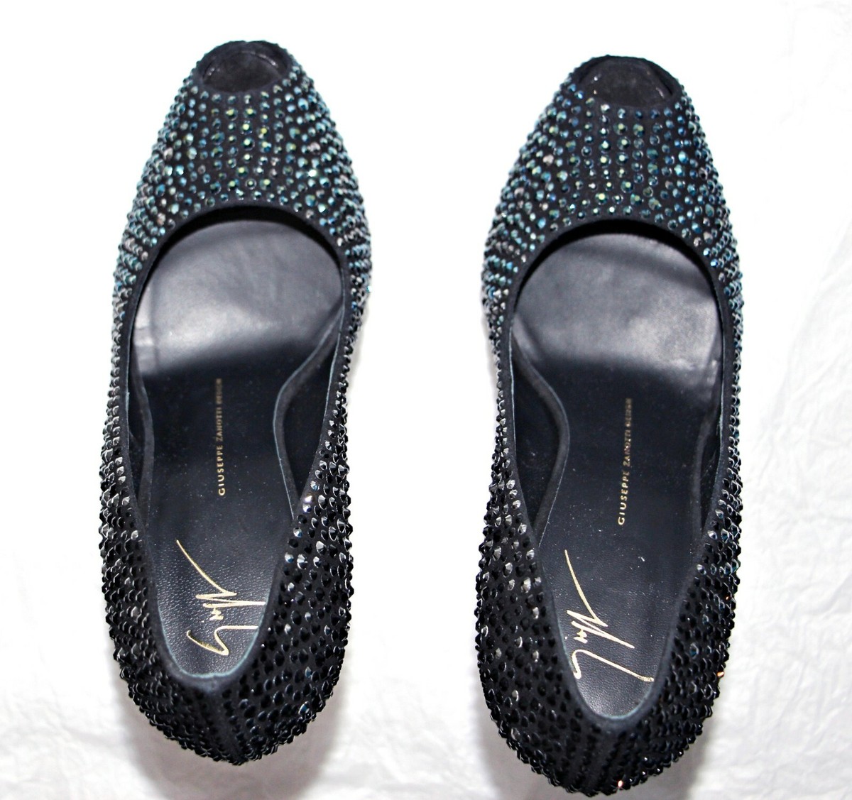 Giuseppe Zanotti Liza Swarovski Crystal-Embellished Peep-Toe