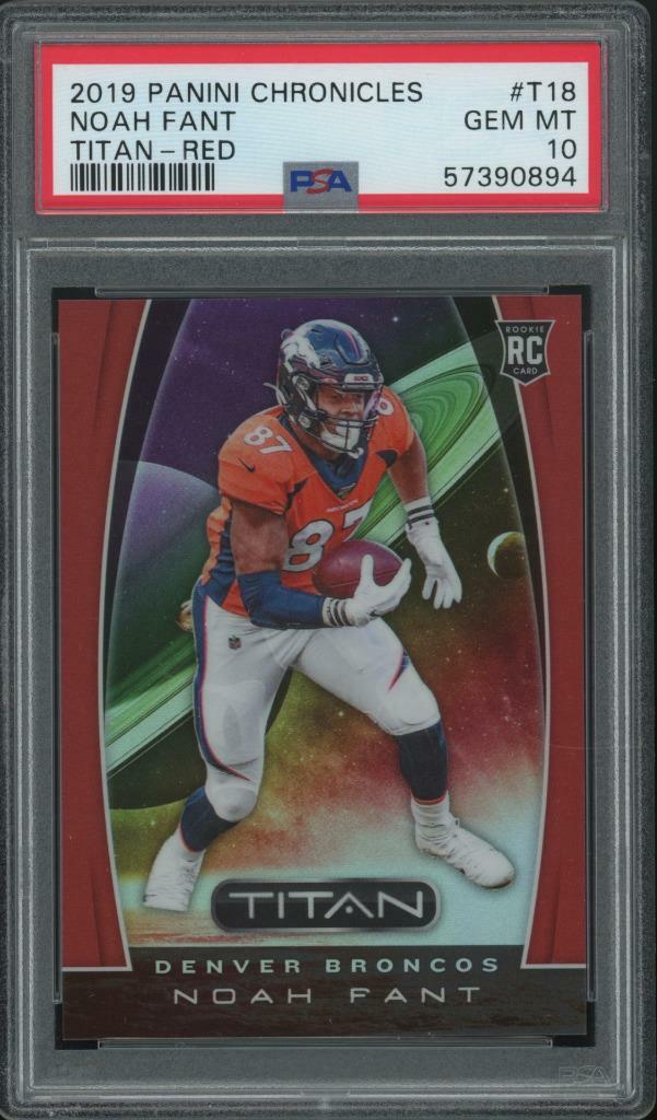 Noah Fant Panini Chronicles Titan #T18 Red