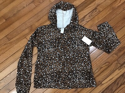 NWT Melrose and Market Youth XL 14-16  Pullover Animal Print Sweater Brown Black