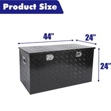 44x24x24 Aluminum Pickup Truck Trunk Bed Tool Box Underbody Storage Lock 44x24x24 Aluminum Pickup Truck Trunk Bed Tool Box Underbody Storage Lock