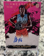 TOPPS INCEPTION OVERTIME OTE PINK AUTO CARD #IA-JG2 JAZIAN GORTMAN RC 77/99