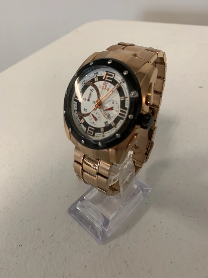 Le Chateau Men's 5703 Sports-Dimamica Chronograph Stainless Steel Watch - NIB - image 3 of 4