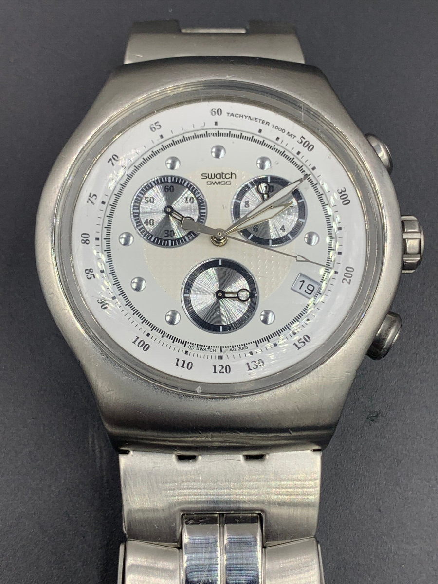 Swatch watch Irony Wealthy Star 007 James Bond YOS401G Chrono