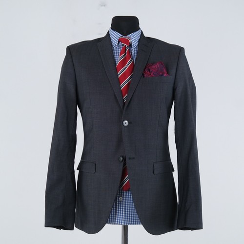 Mens TIGER OF SWEDEN Blazer 36R UK Size Grey Wool Sport Coat Jacket - Picture 4 of 14