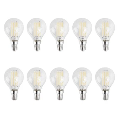 ELLY-DEE 10x Golf ball 4w LED E14 Small Screw G45 SES Filament Lamp Bulbs A+ Energy