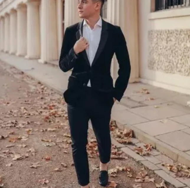 Chaqueta de terciopelo de algodón John Varvatos para hombre talla 38R Holister Sc cierre de 3 botones Foto 3 de 4