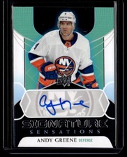 2020-21 Upper Deck Signature Sensations Andy Greene Auto New York Islanders