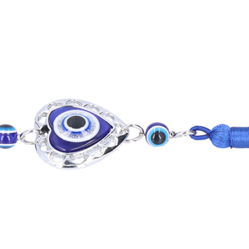 5x Evil Eye Pendant Coloured Glaze Blue Tassel For Room Car(Peach Heart) NDE - Afbeelding 1 van 23