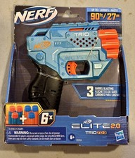Hasbro Nerf Elite 2.0 Trio TD-3 Barrel Blaster w/Six Nerf Darts- NEW
