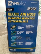 20pcs Air Compressor Accessory Kit 25Ft Recoil Hose Gun Nozzles Set 1/4" NPT New