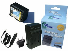 Battery Charger w/Car EU Adapter for Canon FS100 Digital Camcorder Decoded